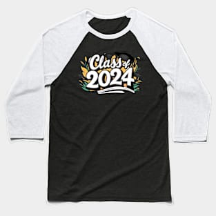 Class of 2024 with Graduation Cap Baseball T-Shirt